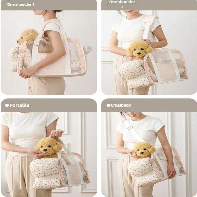 Summer Pet Carrier Portable Breathable Cat Bag