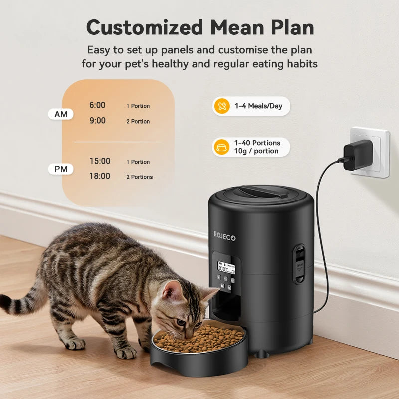 Automatic Pet Feeder 2L Smart Cat Food Kibble Dispenser