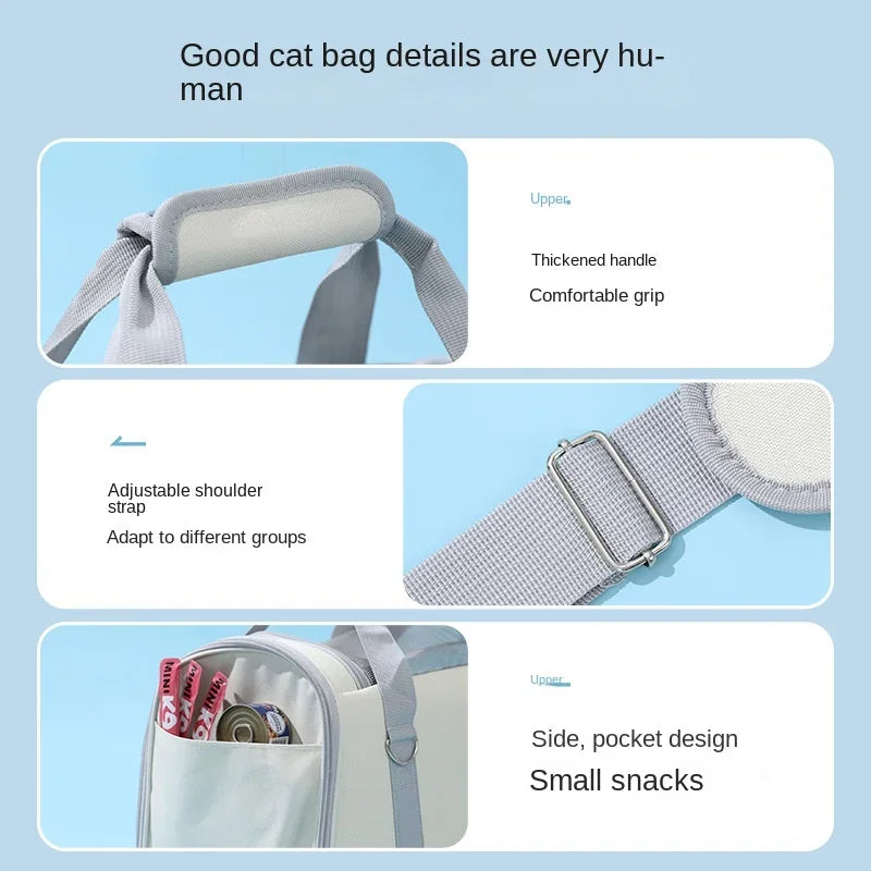 Pet Outing Portable Cat Dogs Handbag Summer Breathable Carrier Bag