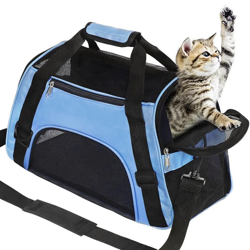Cat Bags Soft-Sided Portable Dog Carrier Mesh Breathable Carrier Bags