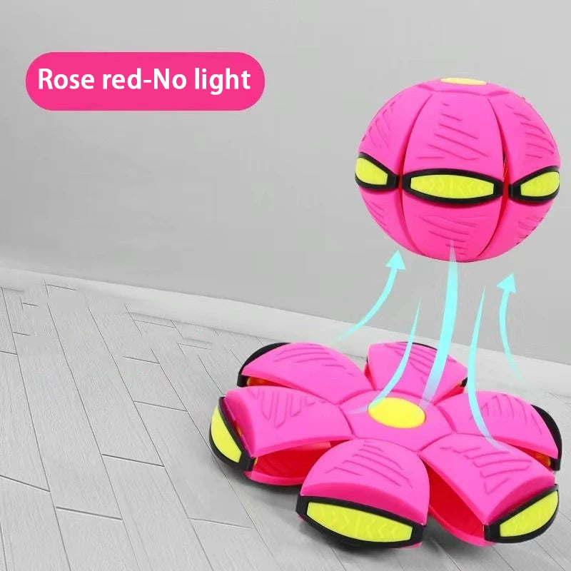 Flying Saucer Bouncing Ball Is A Durable Elastic Fun Dog Pet Toy