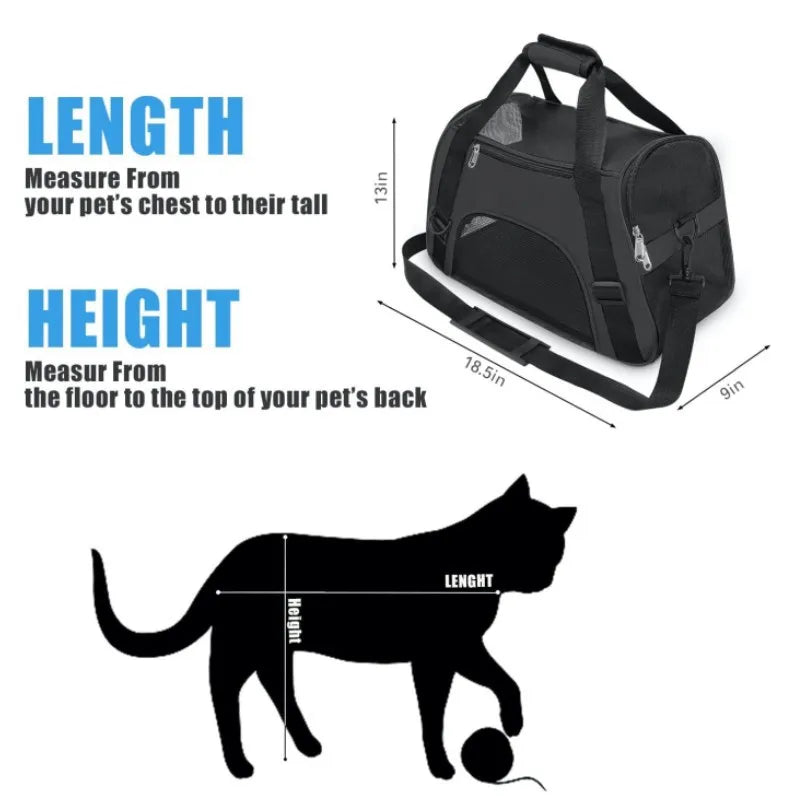 Cat Bags Soft-Sided Portable Dog Carrier Mesh Breathable Carrier Bags
