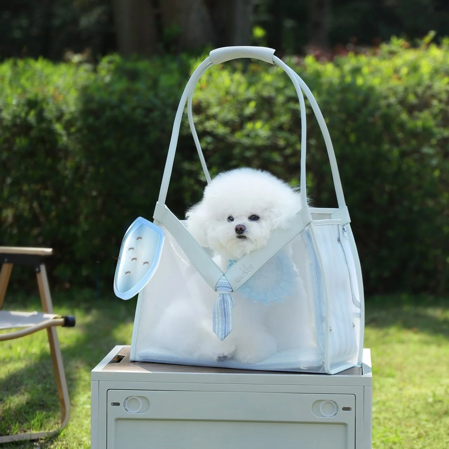 pet bug proof bag for summer pet cat soft sided carrier bag