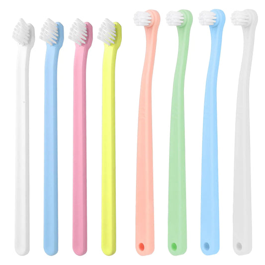 8 Pack Small Dog Toothbrush Cat Toothbrush Pet Toothbrush Mini Head Soft Dog Cat Tooth Brush for Sensitive Gum Puppy Kitten Cats & Small Breed Dogs Portable Travel Friendly and Easy to Use