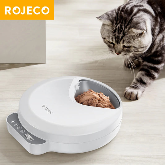 Automatic Pet Feeder 4 Meals For Wet Dry Food Feeding