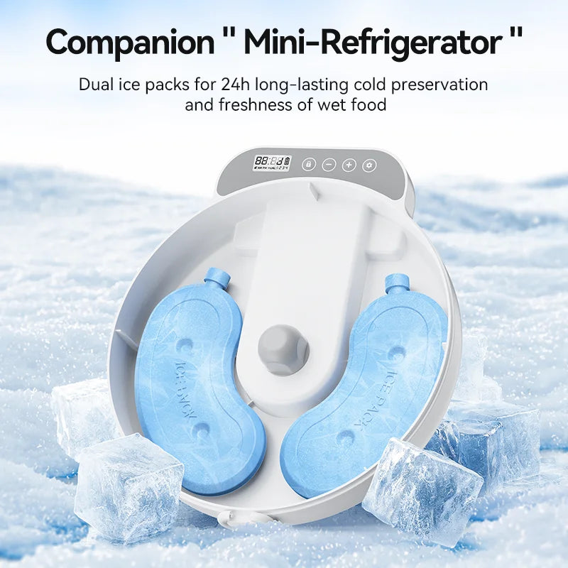 Automatic Pet Feeder 4 Meals For Wet Dry Food Feeding