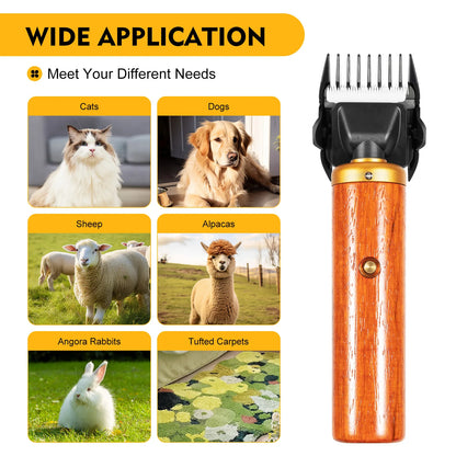 Sheep Shears Animal Clipper Wood Electric Sheep Goat Clipper
